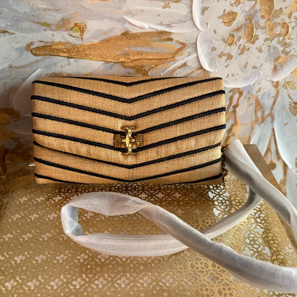 Tory burch Kira straw chain wallet - Picture 9 of 10